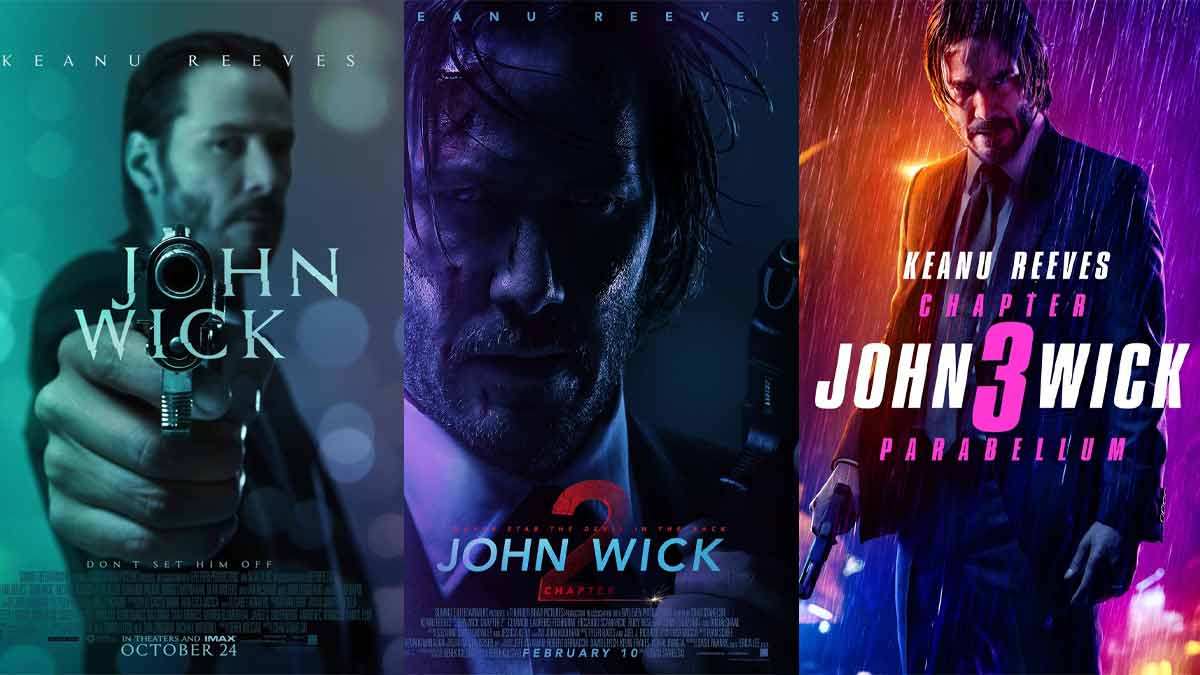 John Wick (2014)  John wick movie, Keanu reeves, Action movie poster