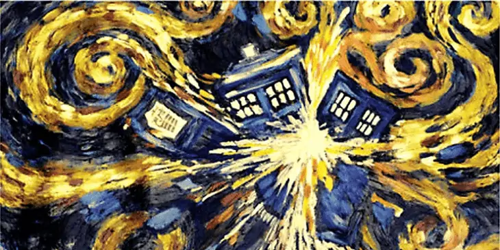 Van Gogh Exploding TARDIS - Doctor Who